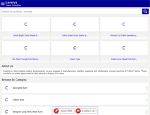 Tablet Screenshot of lavanyaindia.com